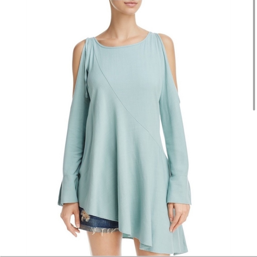 Free People "Clear Skies" mint tunic XS